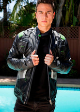 Men's Soldier 76 Houston Outlaws Black And Green Jacket